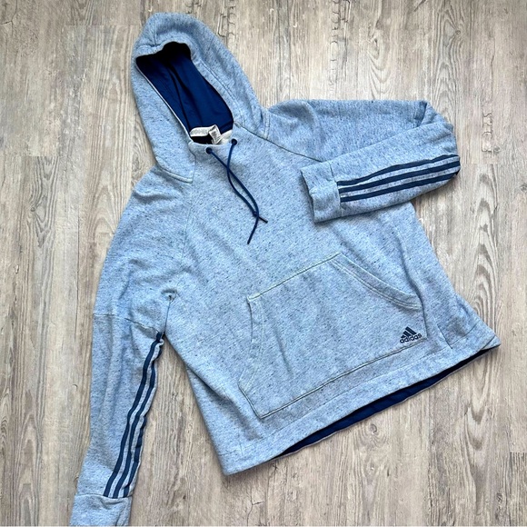 Adidas Womens Athletics sport-2-street Blue Pullover Hoodie Size X-Large - Picture 7 of 10
